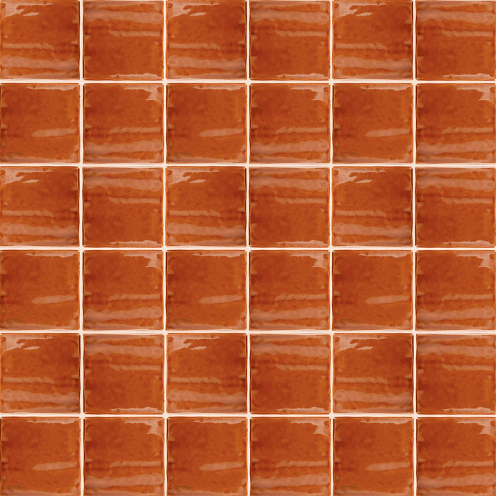 Daltile Artcrafted Cotto 4-in x 4-in Glossy Ceramic Handcrafted look Wall Tile product image