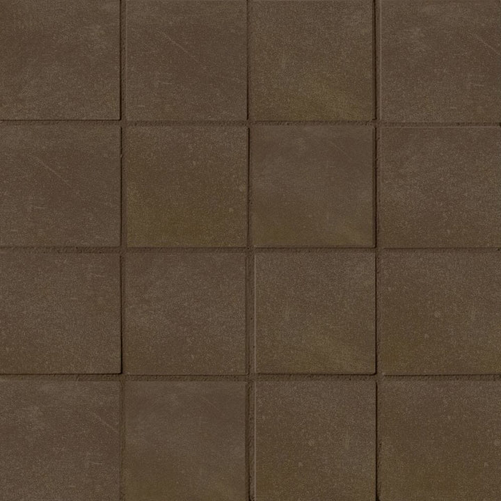 PIXL By Crossville Solenza Caffe 3-in x 3-in Matte Porcelain Cement look Mosaic Floor and Wall Tile product image