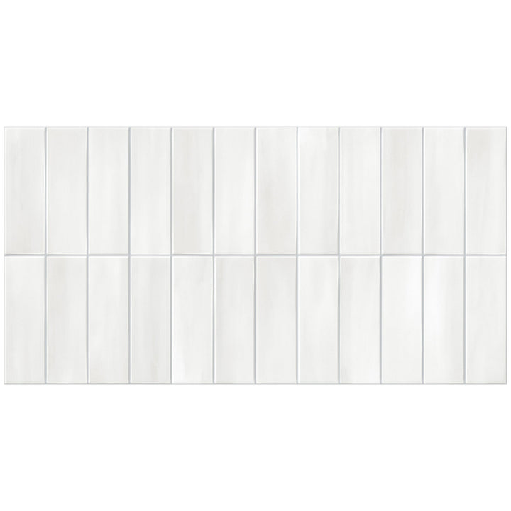 Giorbello Allure White 12-in x 24-in Glazed Porcelain Handcrafted look Wall Tile product image