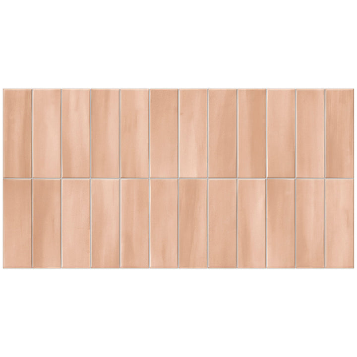 Giorbello Allure Rose 12-in x 24-in Glazed Porcelain Handcrafted look Wall Tile product image