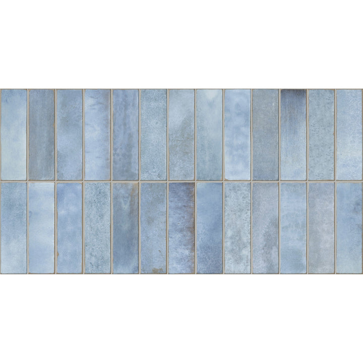 Giorbello Artis Azul 12-in x 24-in Glazed Porcelain Handcrafted look Wall Tile product image