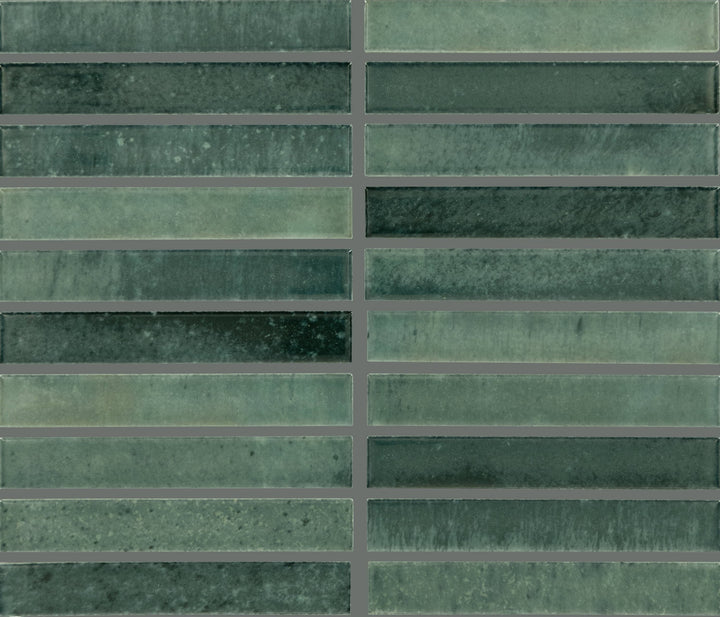 Daltile Miramo Reef 10-in x 12-in Glossy Ceramic Handcrafted look Mosaic Wall Tile product image