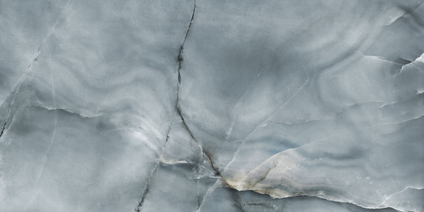 Satori Azzurro Notte 24-in x 48-in Polished Porcelain Marble look Floor and Wall Tile product image