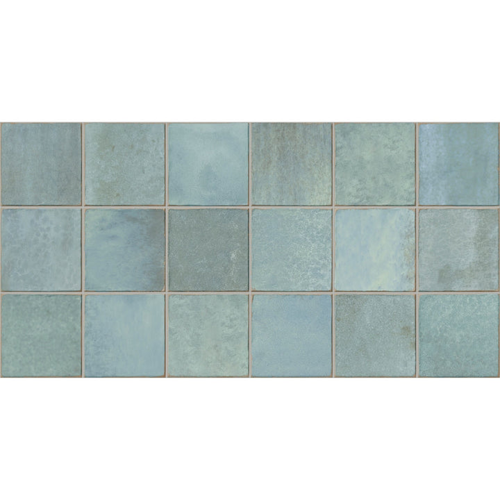 Giorbello Amaris Teal 12-in x 24-in Glazed Porcelain Handcrafted look Wall Tile product image