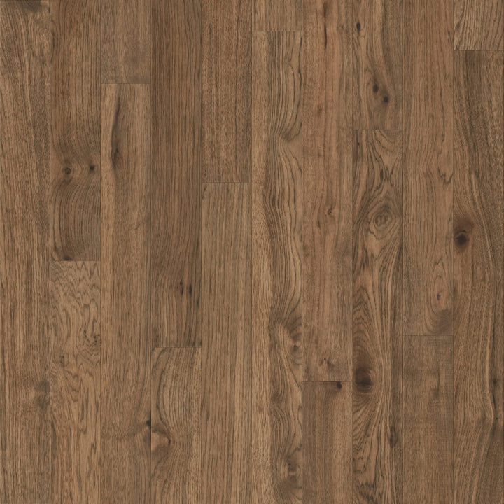 allen + roth Hickory Bromo hardwood flooring — primary plank view