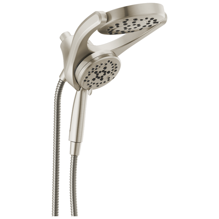 Delta Universal Showering Components SpotShield Brushed Nickel 4-Spray Dual Shower Head, 1.75 GPM (6.6 LPM)