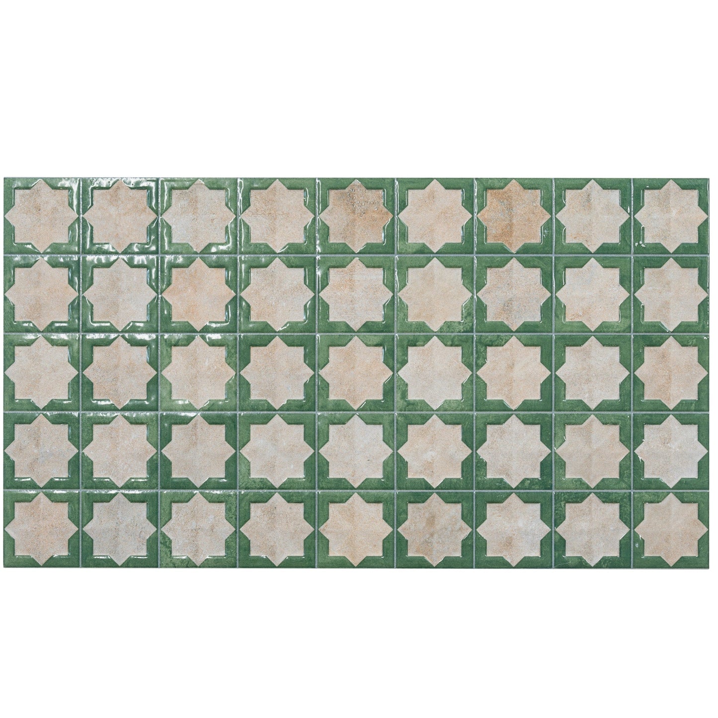 Apollo Tile Citadel Russian Green and Beige 12-in x 22-in Multi-finish Porcelain Wall Tile product image