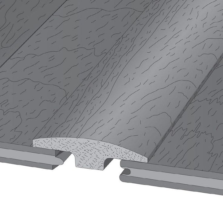 Bruce Walnut 0.5-in T x 2-in W x 78-in L Solid Wood Floor T-moulding