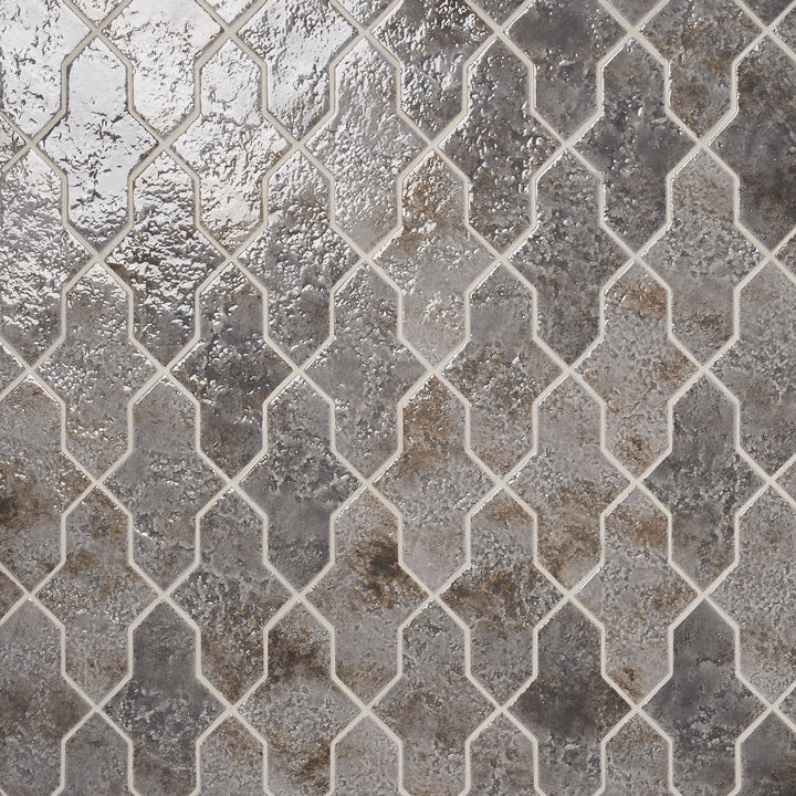 Artmore Tile Aether Smoke Gray 5-in x 8-in Glossy Porcelain Handcrafted look Multi-shaped Floor and Wall Tile product image
