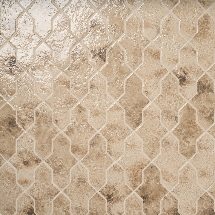 Artmore Tile Aether Sand Beige 5-in x 8-in Glossy Porcelain Handcrafted look Multi-shaped Floor and Wall Tile product image