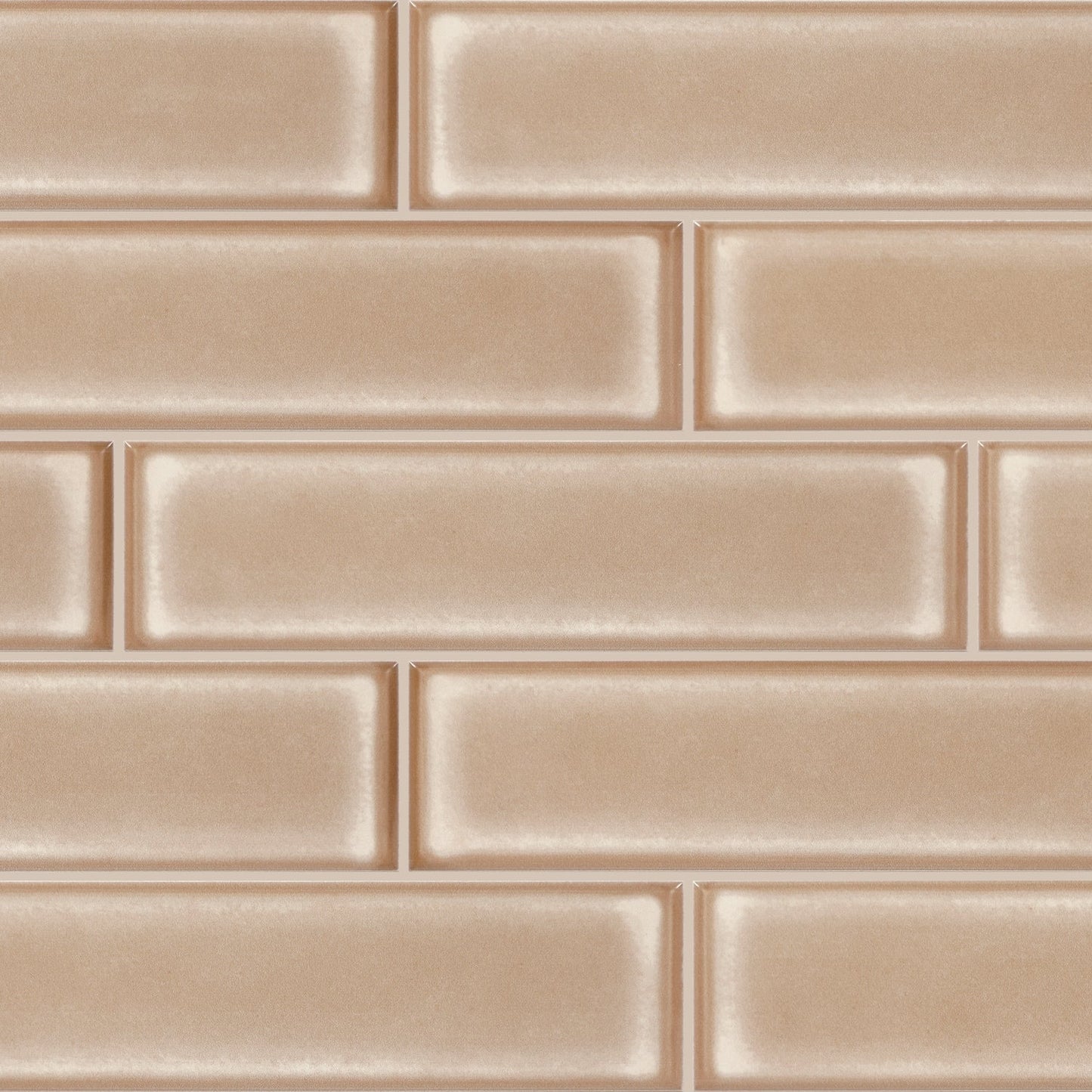 Daltile Vistaframe Sandstone 3-in x 12-in Glossy Ceramic Subway Wall Tile product image