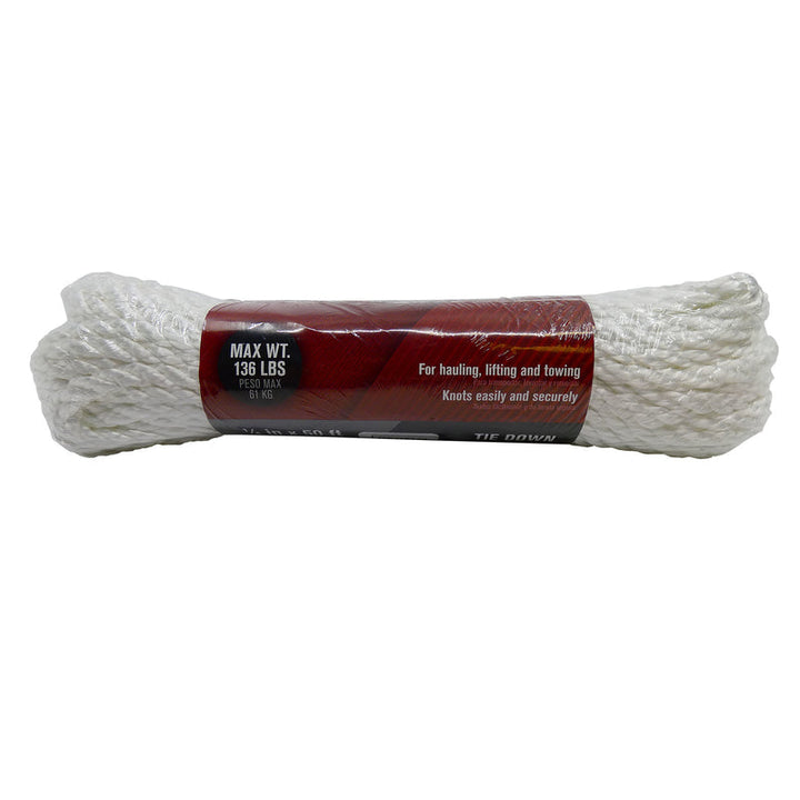Ace 1/4 in. D x 50 ft. L White Twisted Nylon Rope