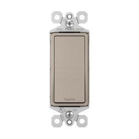 Legrand Radiant 15-amp Single-Pole/3-Way Nickel Rocker Residential Light Switch - Hardwarestore Delivery