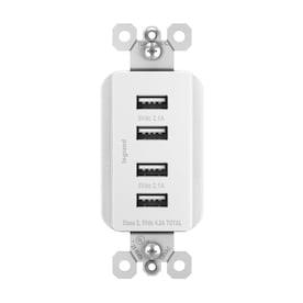 Legrand radiant White 15-Amp Decorator Residential Usb - Hardwarestore Delivery