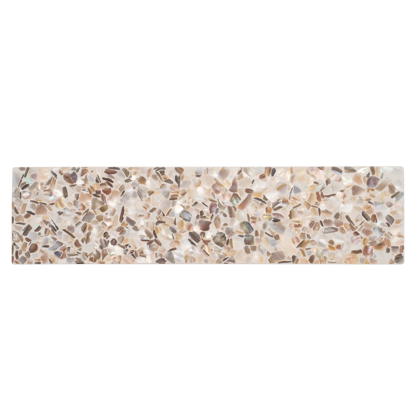 Apollo Tile Amalfi Ivory White with Copper flecks 3-in x 12-in Glossy Natural shell Patterned Floor and Wall Tile product image