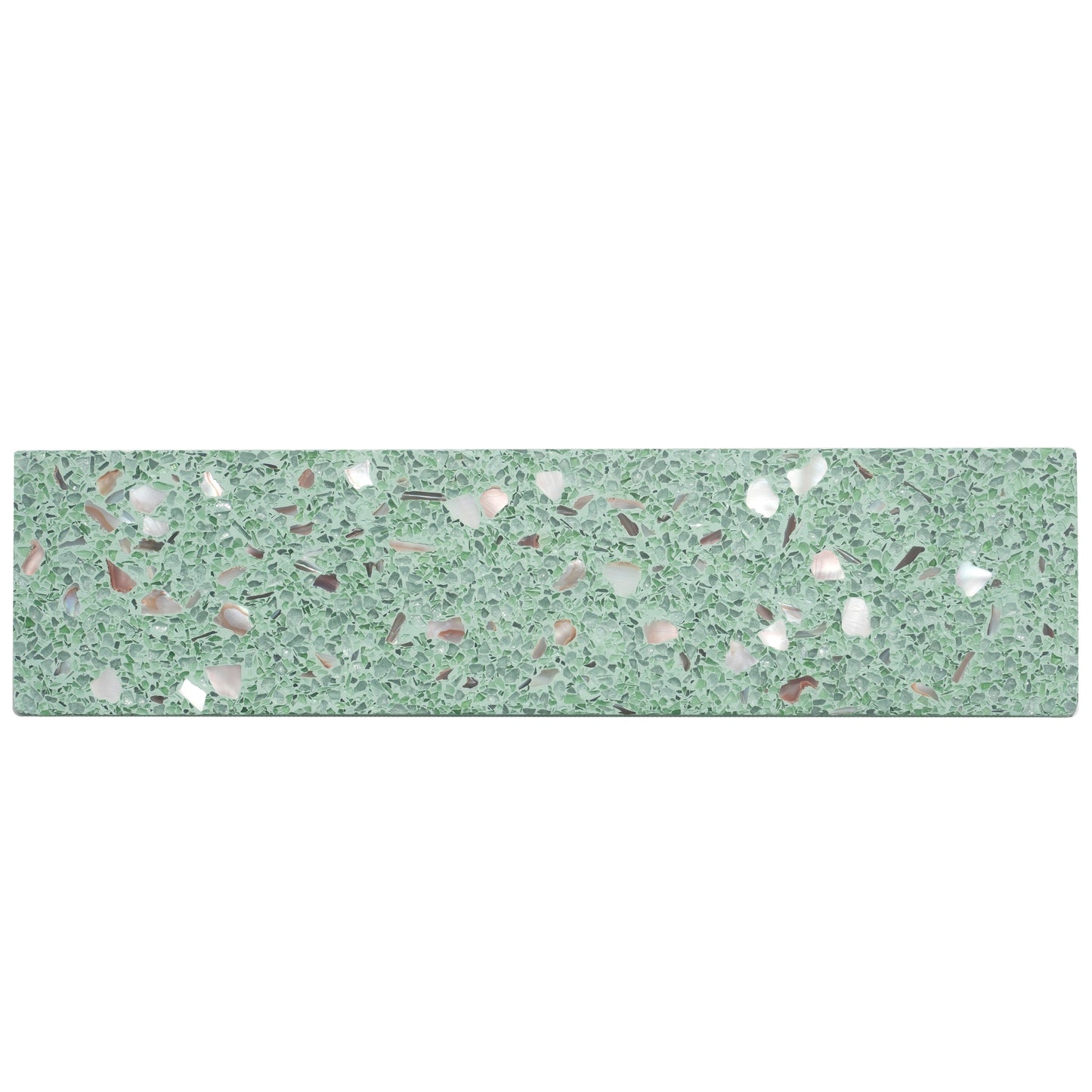 Apollo Tile Amalfi Mint Green with Copper flecks 3-in x 12-in Glossy Natural shell Patterned Floor and Wall Tile product image