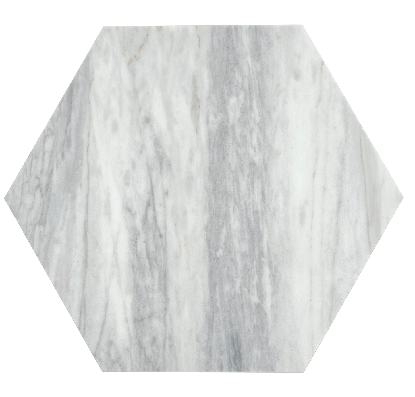Apollo Tile Toscana Light Gray 10-in x 10-in Honed Natural stone Marble Patterned Hexagon Floor and Wall Tile product image