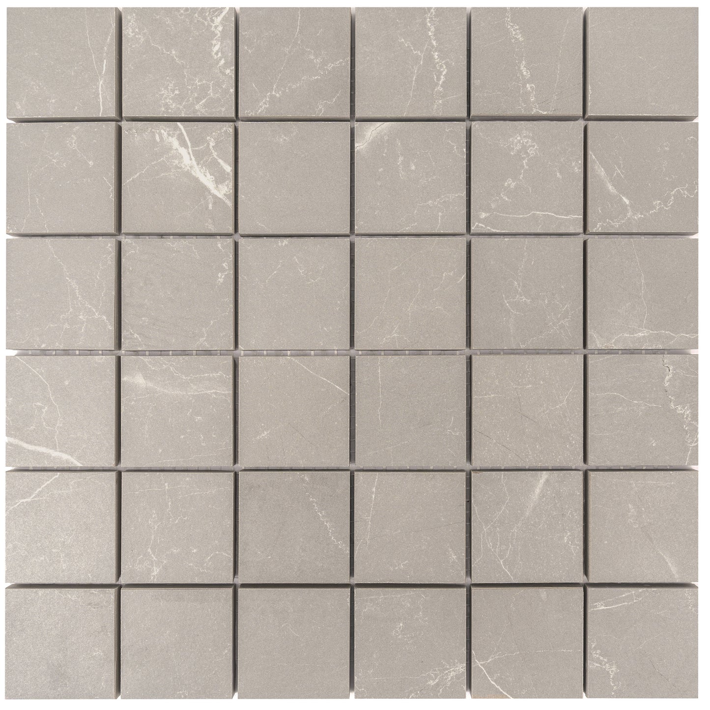 Apollo Tile Regalia Ash Gray 12-in x 12-in Matte Porcelain Encaustic Mosaic Floor and Wall Tile product image
