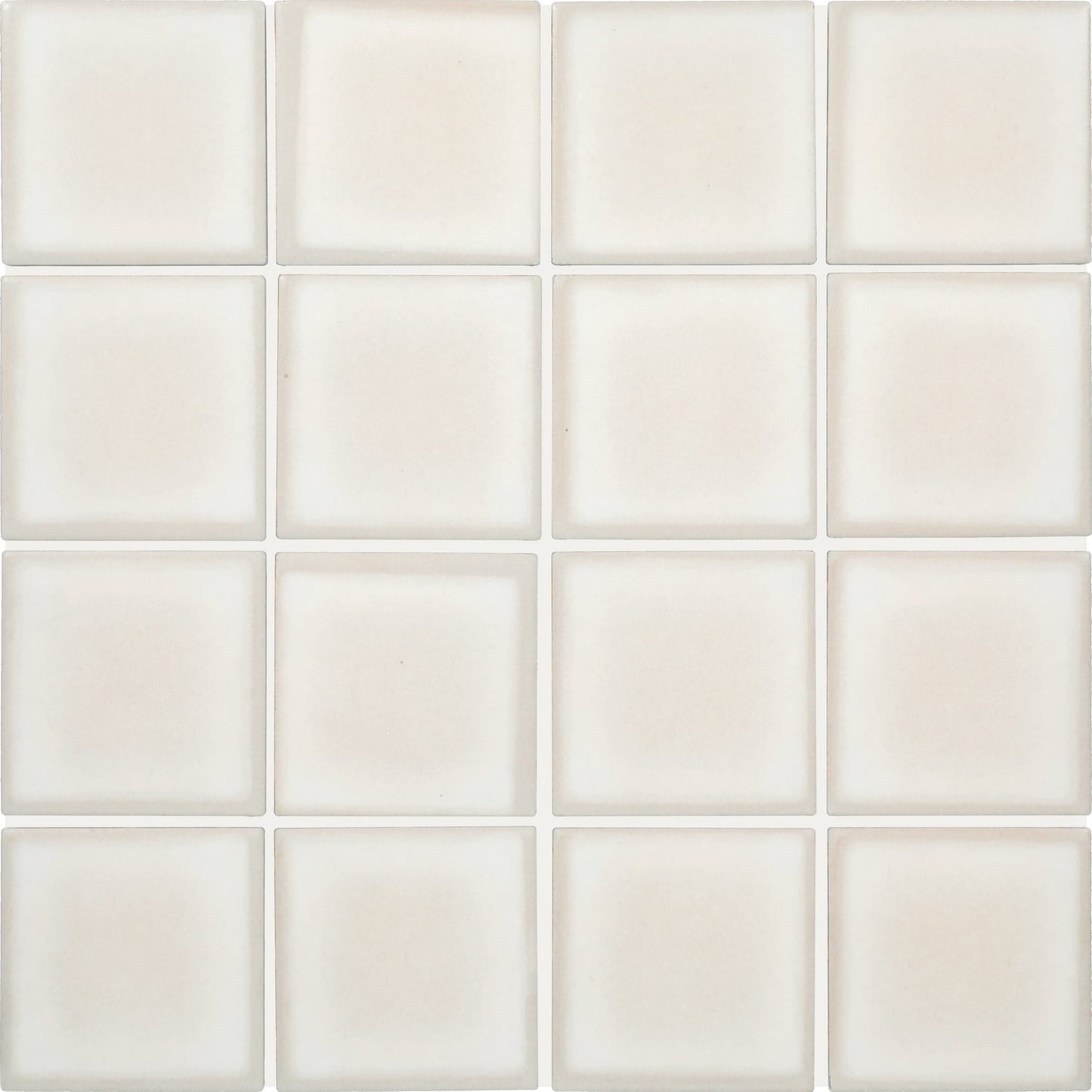 Daltile Vistaframe Natural White 12-in x 12-in Matte Ceramic Brick look Mosaic Floor and Wall Tile product image