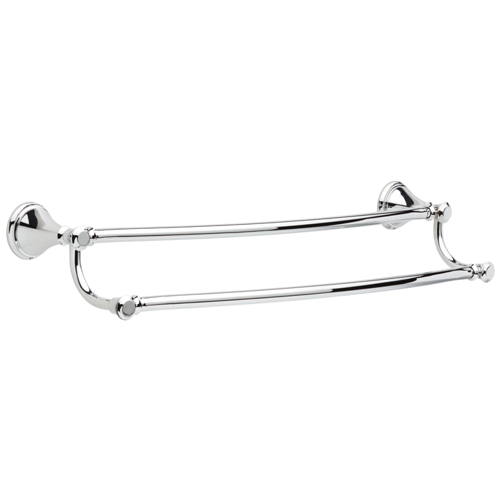 Delta Cassidy 24-in Double Polished Nickel Wall-Mount Towel Bar