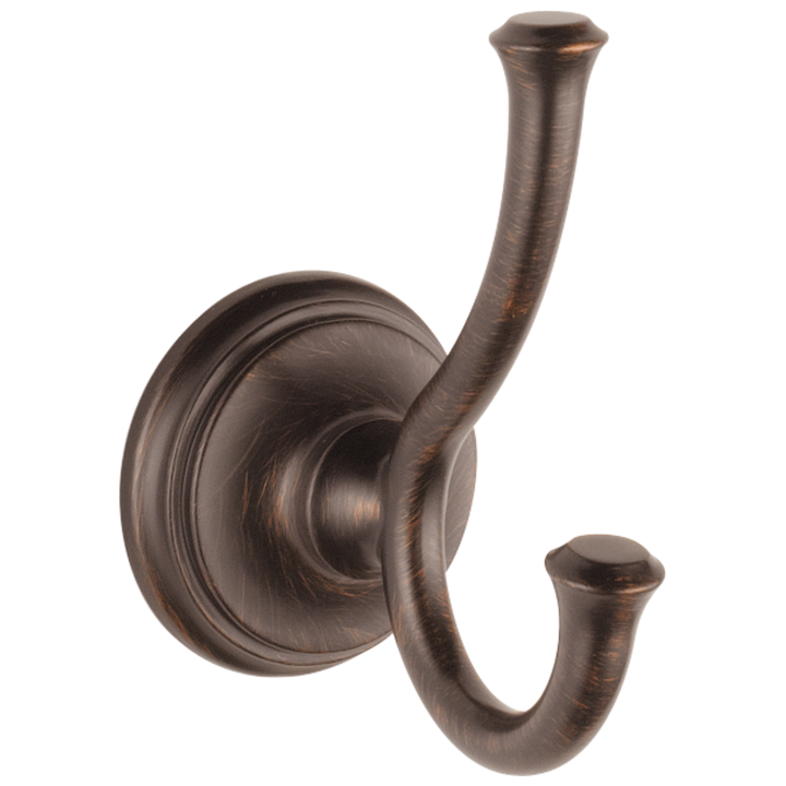 Delta Cassidy 2-Hook Venetian Bronze Towel Hook