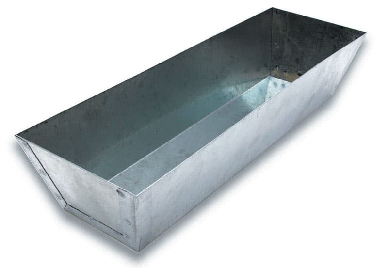 Marshalltown Galvanized Steel Mud Pan, 2.81 in H x 4.5 in W x 12.8 in L