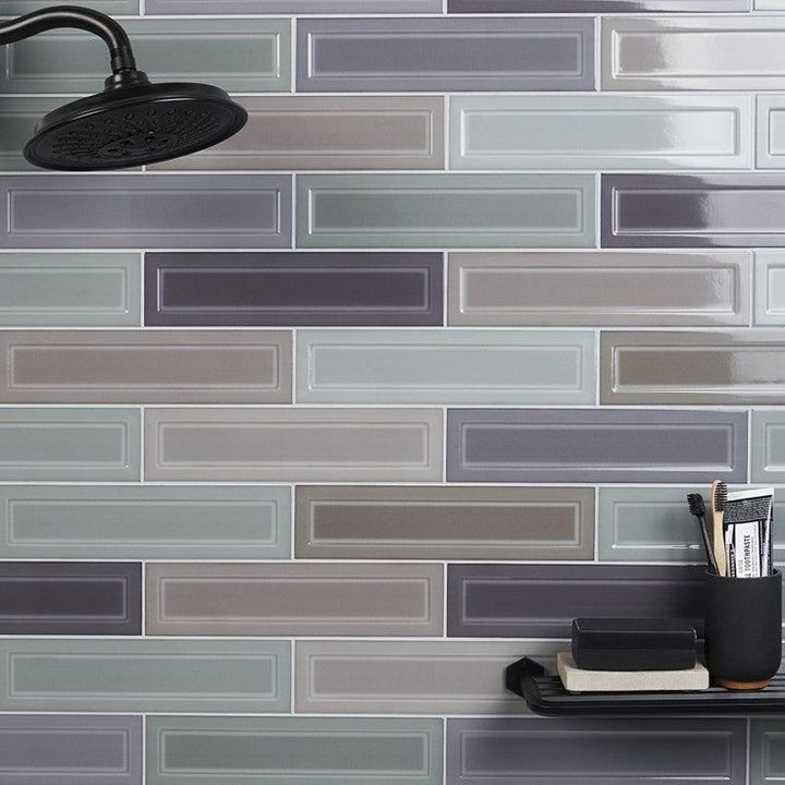 Bond Tile Sphinx Dark Blend 3 in. x 12 in. Ceramic Wall Tile (44 Pieces 10.76 Sq. Ft. / Box)