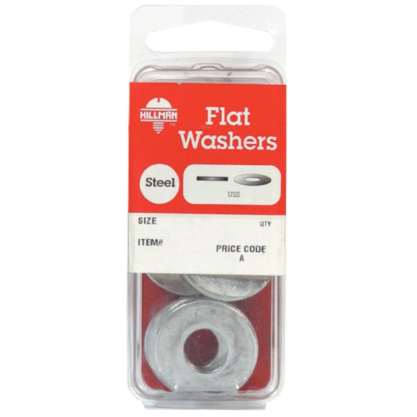 Hillman Zinc-Plated Steel 1/4 in. USS Flat Washer, 20-Pack
