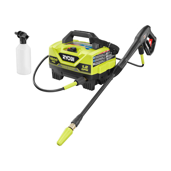 RYOBI 1,800 PSI 1.2 GPM Cold Water Electric Pressure Washer (RY141802)