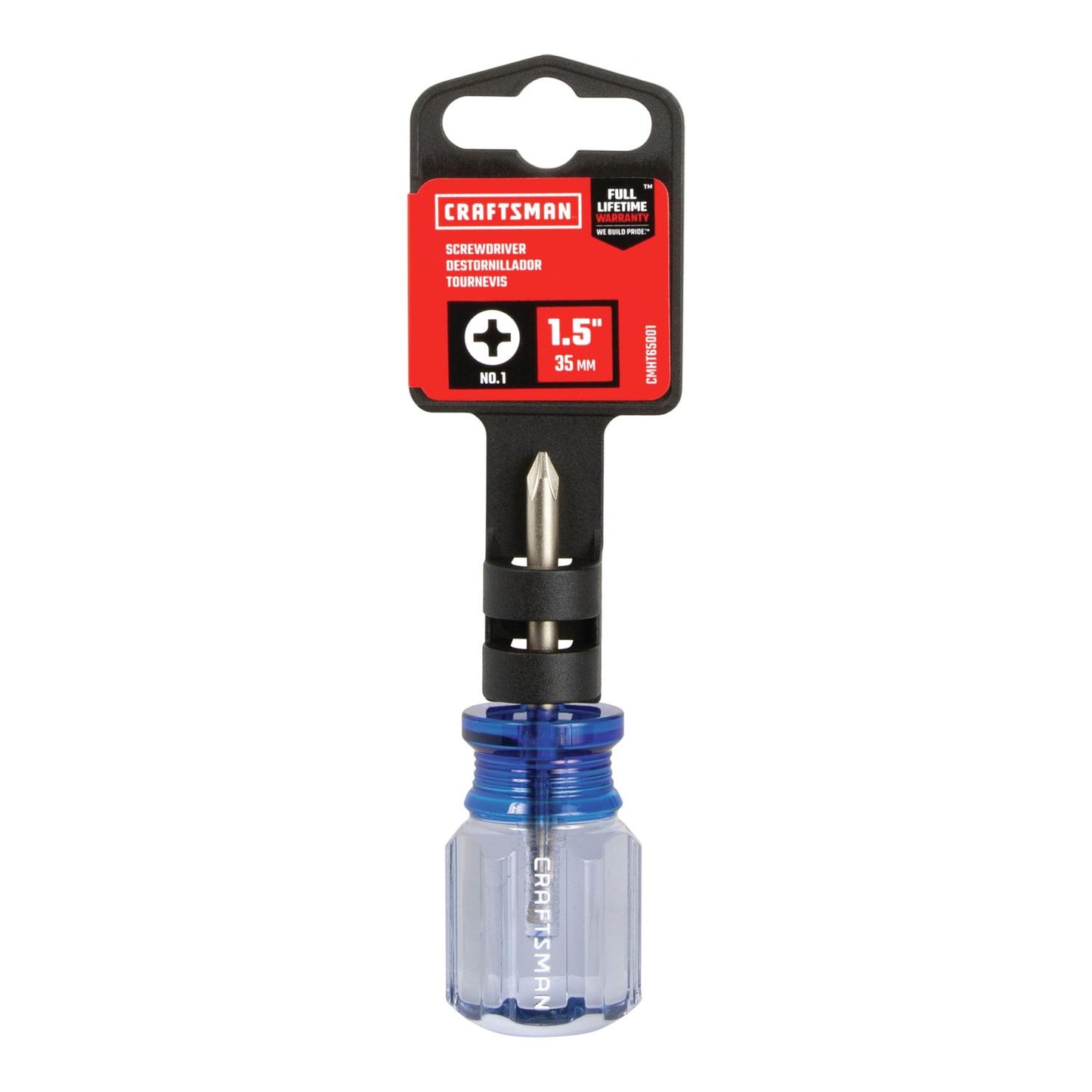 Craftsman No. 1 x 1-1/2 in. Phillips Stubby Screwdriver