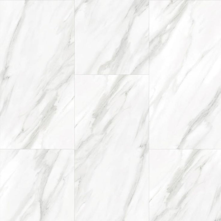 TrafficMASTER Carrara Marble 12 in. x 24 in. Luxury Vinyl Tile Peel And Stick Wall (18 sq. ft. / Case)
