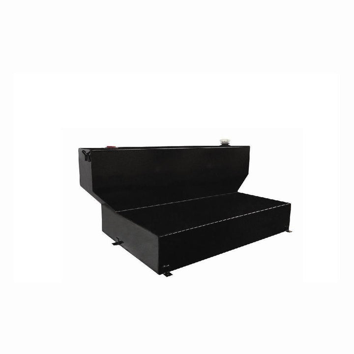 Lund 100 Gal. Steel L-Shaped Crew Cab Tank, Black, Black - Super Arbor