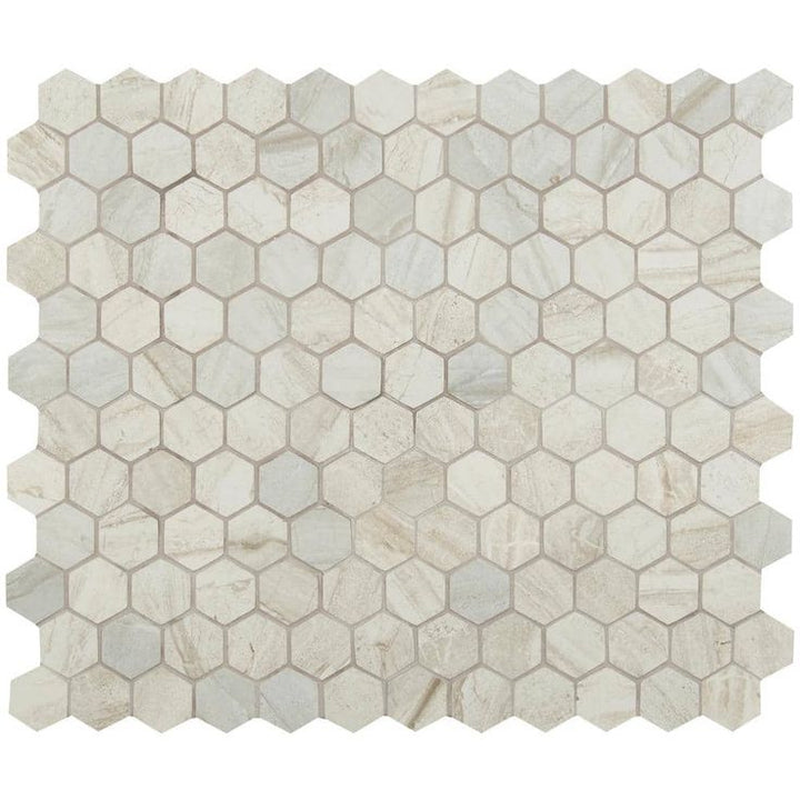 Vigo Gris Hexagon 12 in. x 12 in. Matte Ceramic Floor and Wall Tile (8 sq. ft./Case)