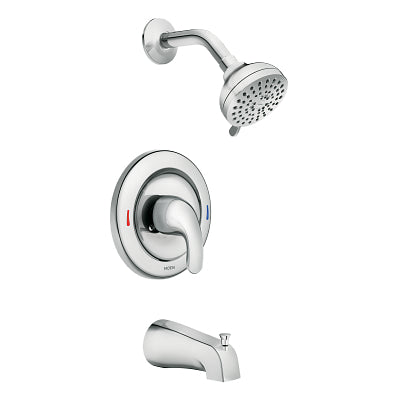 Moen Adler Chrome 1-Handle Bathtub and Shower Faucet with Valve