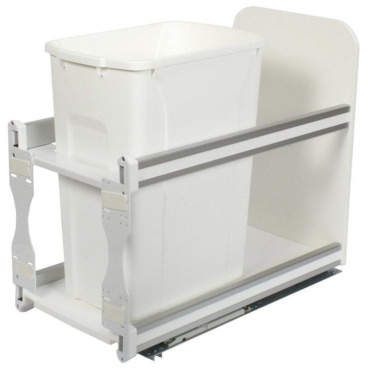 Knape & Vogt 35-Quart Plastic Pull Out Trash Can