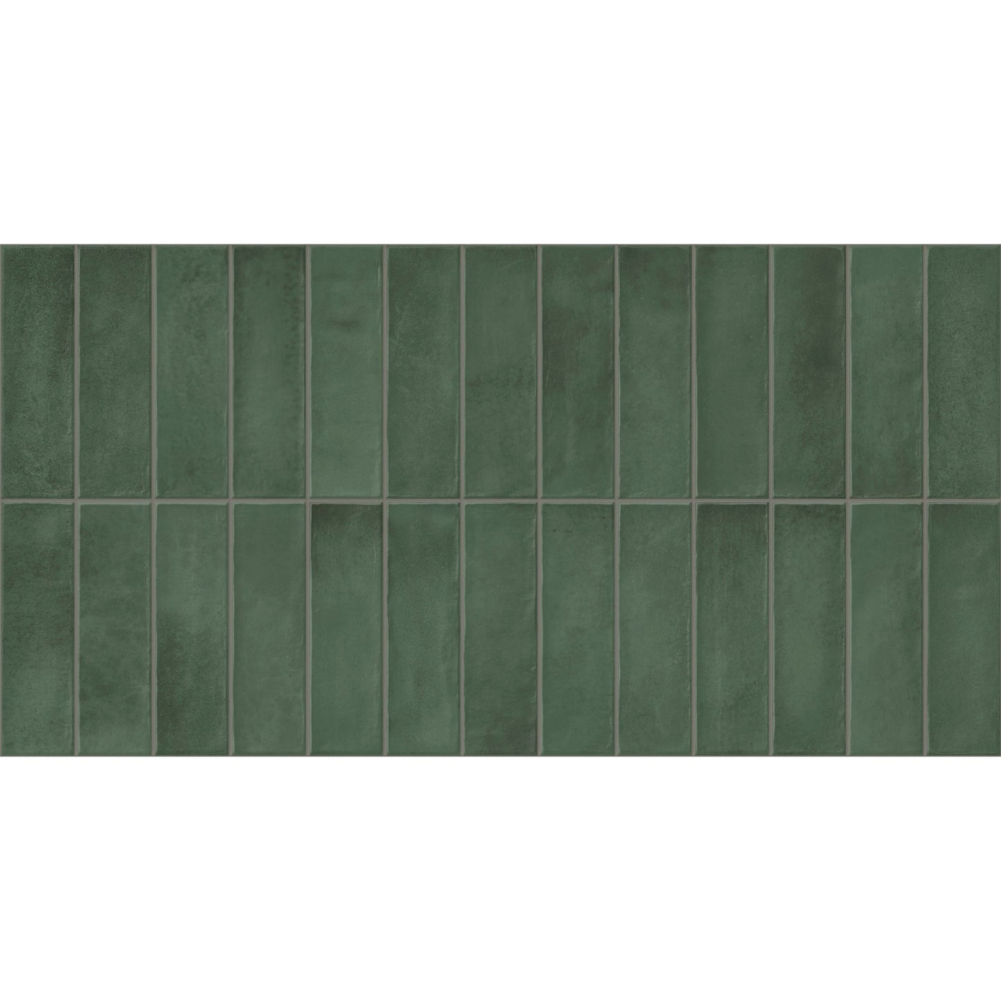 Giorbello Artis Dark Green 12-in x 24-in Glazed Porcelain Handcrafted look Wall Tile product image