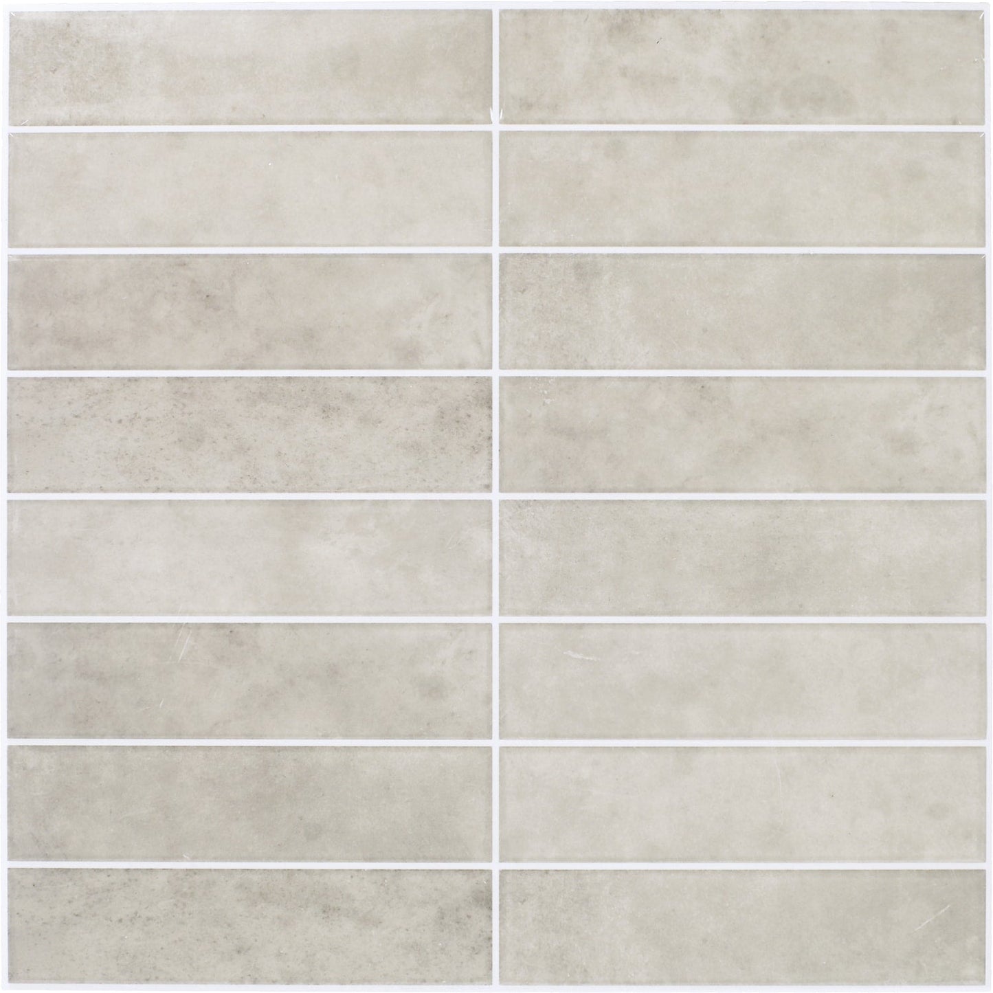 Daltile Smart Stick Warm Taupe 12-in x 12-in Glossy PVC Peel and stick Mosaic Wall Tile product image