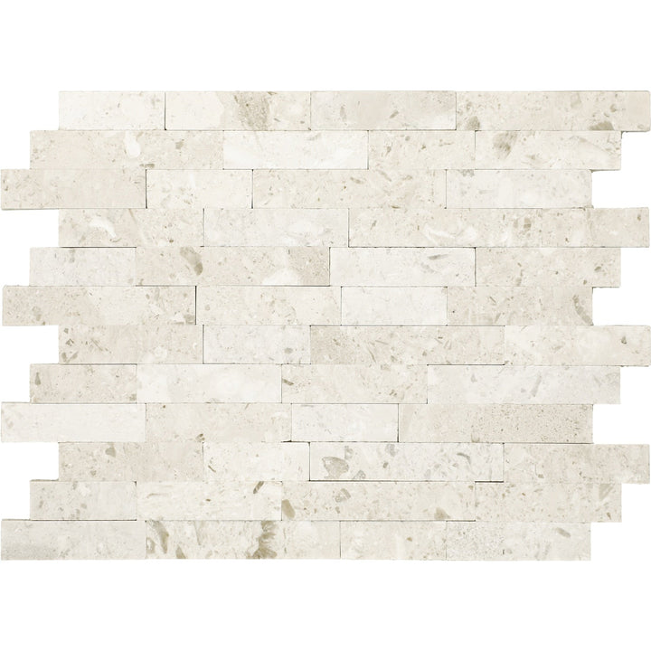 Daltile Smart Stick Limestone 9-in x 13-in Honed PVC Peel and stick Mosaic Wall Tile product image