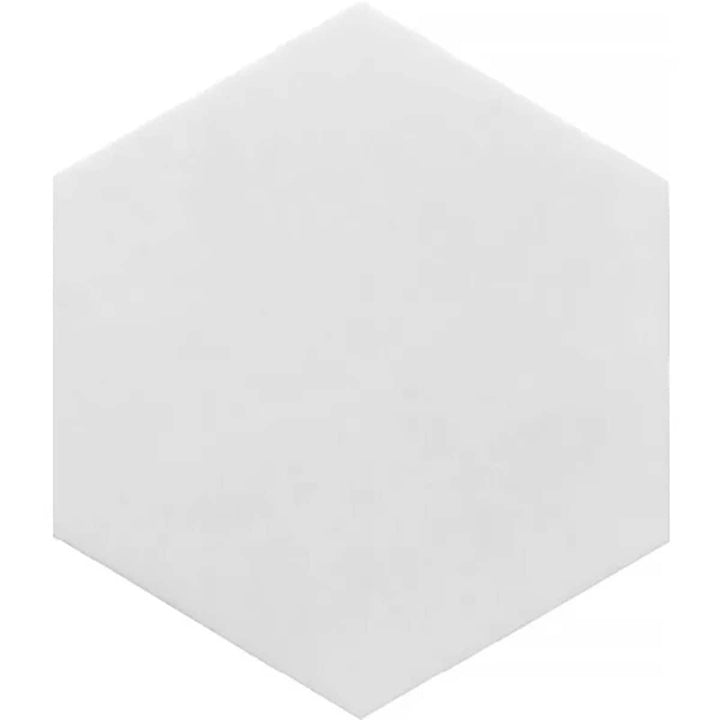 Apollo Tile Nubes Snow White 10-in x 10-in Honed Natural stone Marble Hexagon Floor and Wall Tile product image
