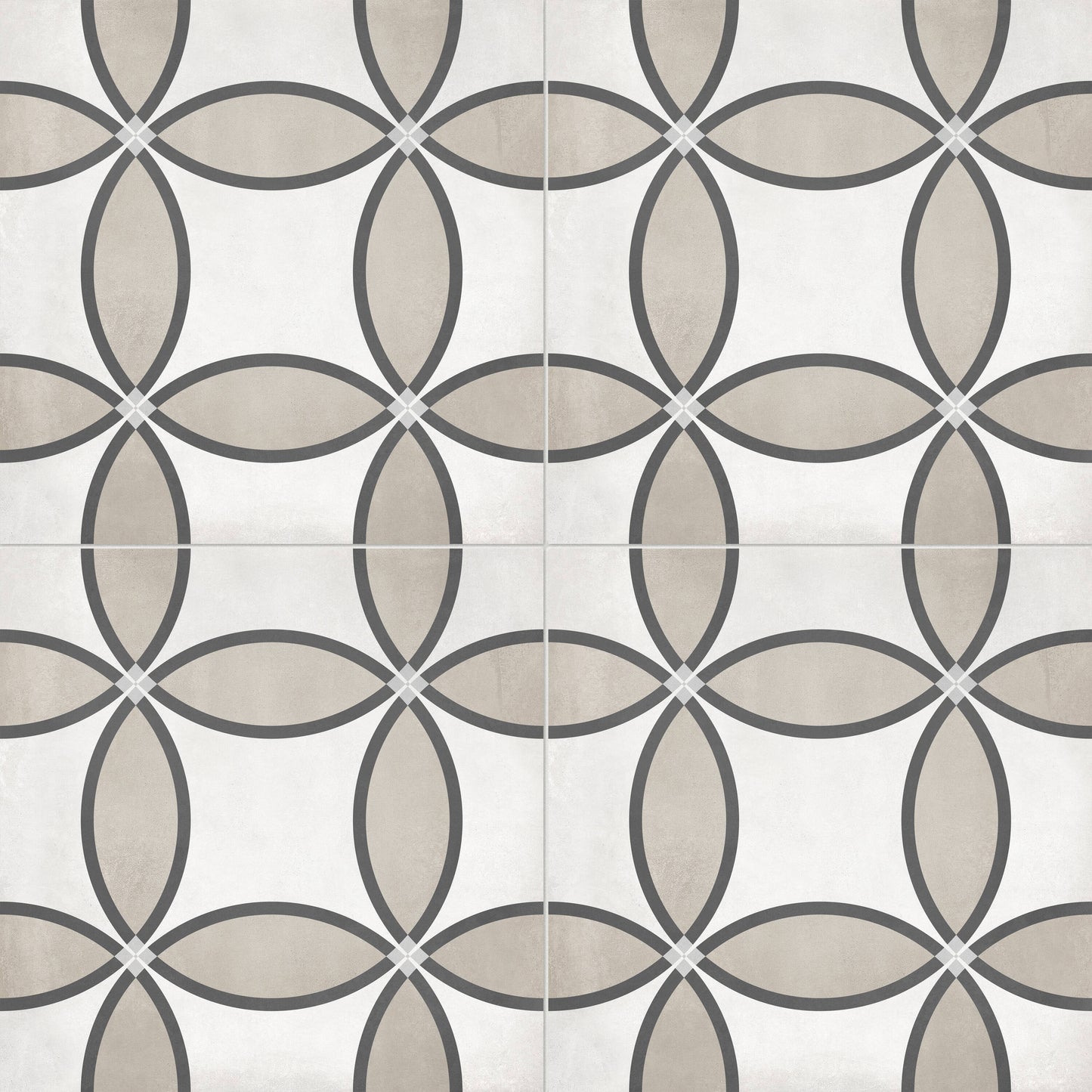 Satori Petal 8-in x 8-in Matte Porcelain Encaustic Mosaic Wall Tile product image