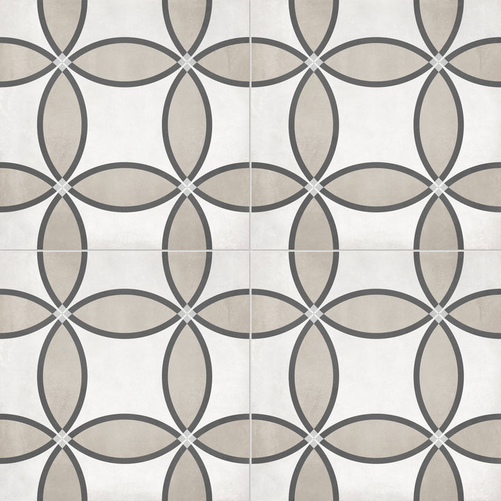 Satori Petal 8-in x 8-in Matte Porcelain Encaustic Mosaic Wall Tile product image