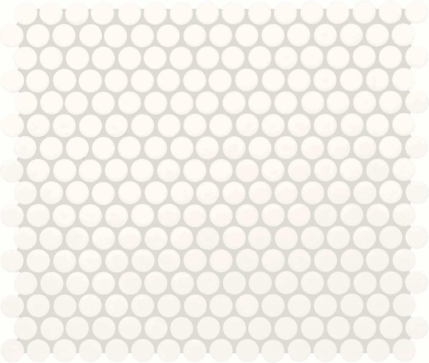 Daltile Core Classic True White 11-in x 13-in Matte Ceramic Patterned Penny round Mosaic Floor and Wall Tile product image