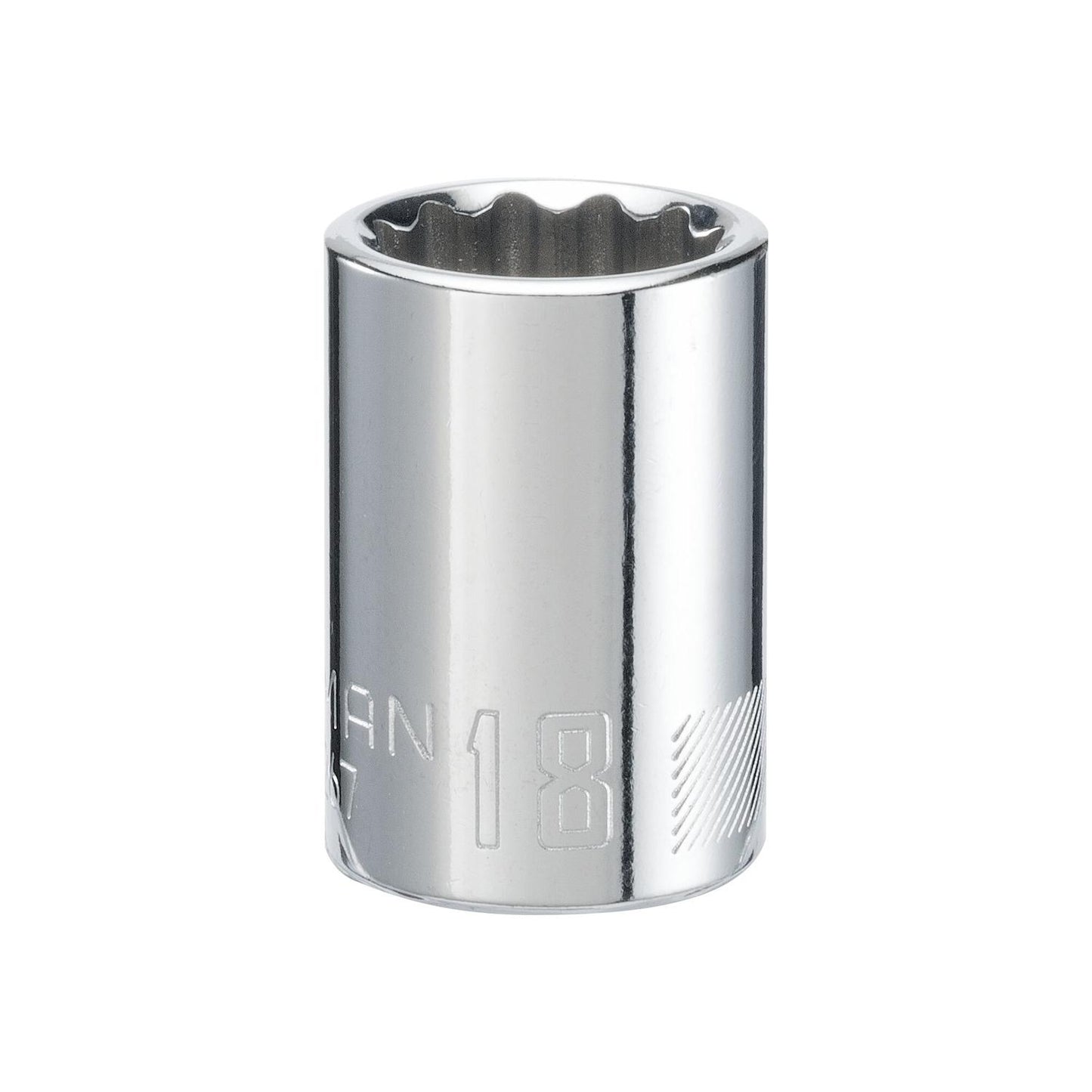 Craftsman 18mm Metric 12-Point Standard Socket - 1/2" Drive