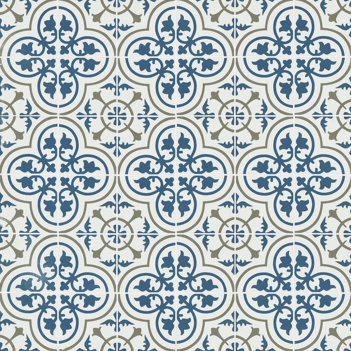 Encaustic Zenzibar 8 in. x 8 in. Matte Porcelain Floor and Wall Tile (5.16 sq. ft./Case)