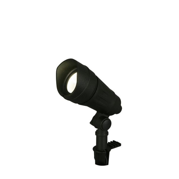 Hampton Bay 9.8-Watt Millennium Black Adjustable Light Color Outdoor Integrated LED Landscape Spot Light