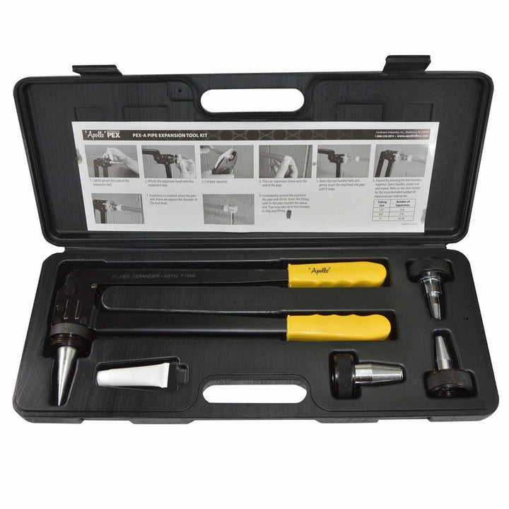 PEX-A Expansion Tool Kit with 1/2 in., 3/4 in. and 1 in. Expander Heads - Super Arbor