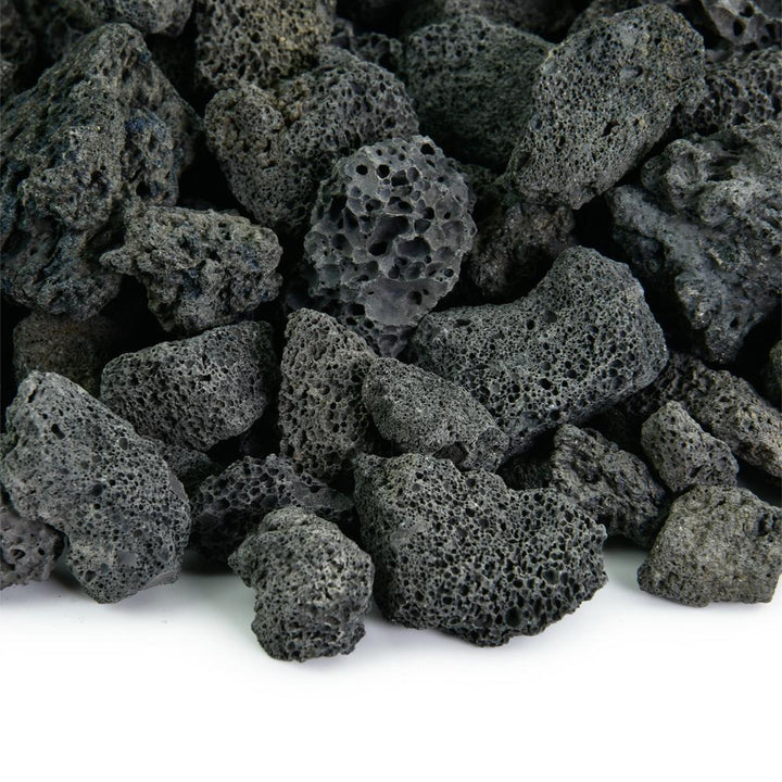 Fire Pit Essentials 10 lbs. Black Lava Rock 3/4 in. - Super Arbor