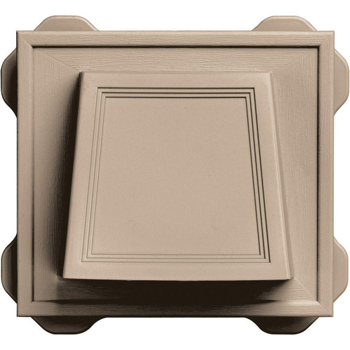 6.6875 in. x 7.375 in. Hooded Siding Vent in Wicker - Super Arbor