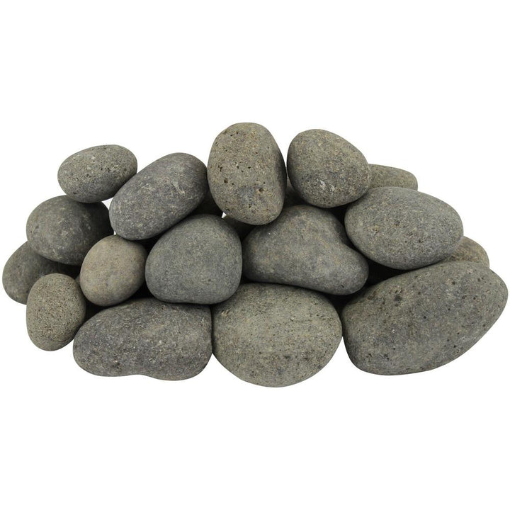 Rain Forest 1 in. to 3 in., 2200lb. Grey Caribbean River Pebbles Super Sack - Super Arbor