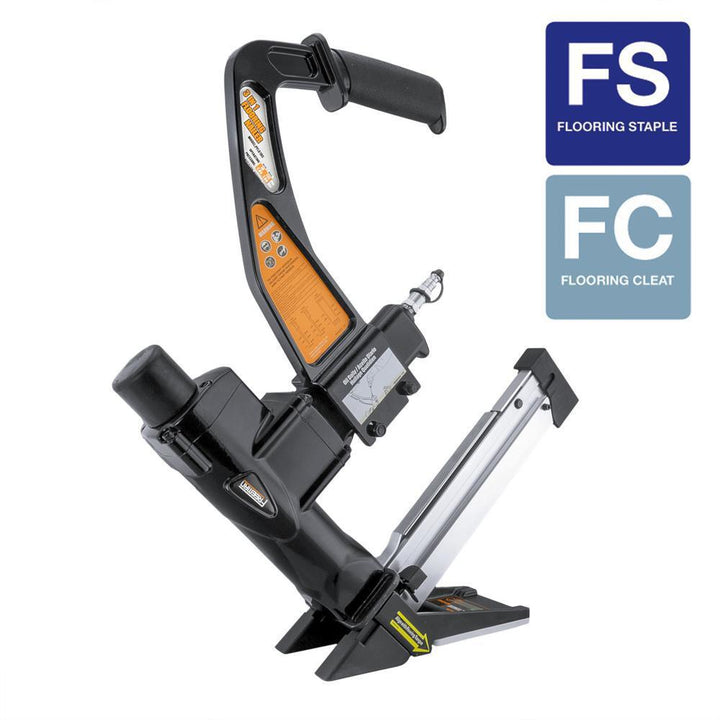 Pneumatic 3-in-1 15.5-Gauge and 16-Gauge 2 in. Flooring Nailer and Stapler - Super Arbor